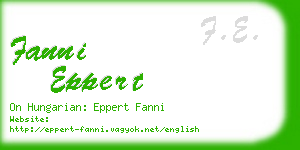 fanni eppert business card